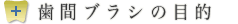 歯間ブラシの目的
