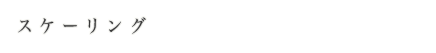 スケーリング