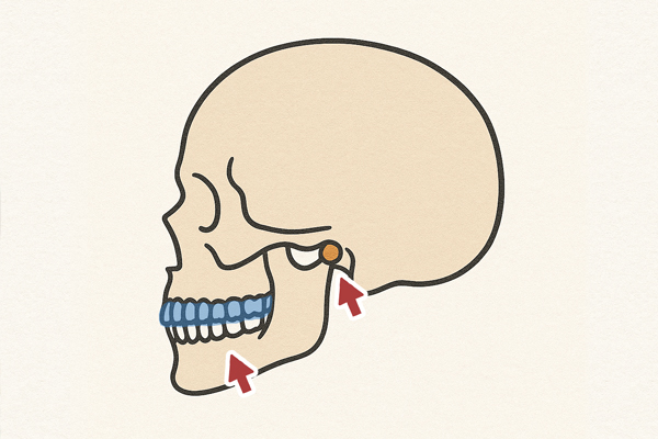 顎の関節は楽な位置関係