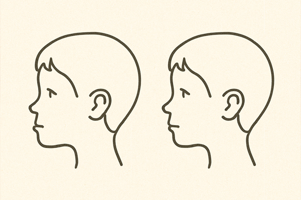 お顔立ちの変化